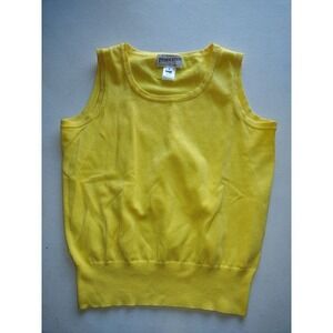 Pendleton Women's Yellow Sleeveless Knit‎ Top Size S
